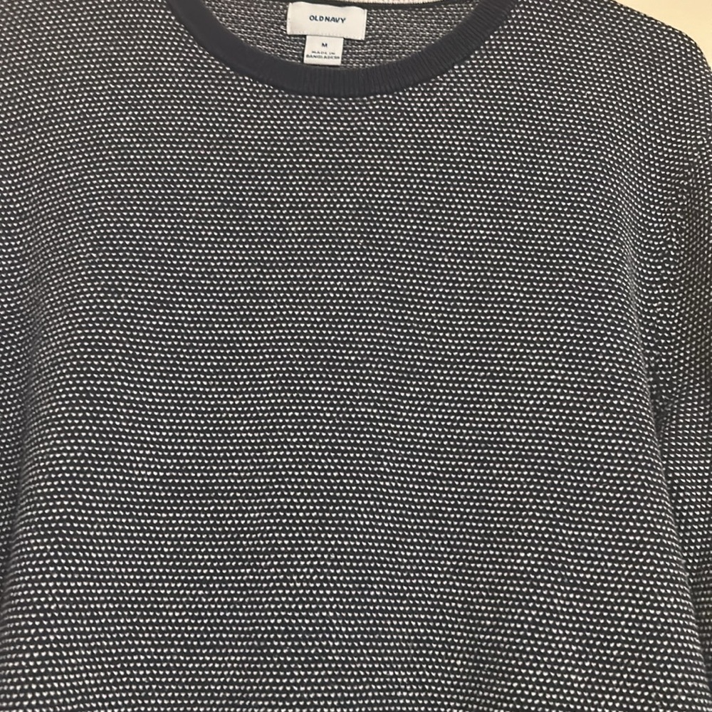 OLD NAVY Navy Blue Men’s Sweater Sz Medium - Picture 6 of 6